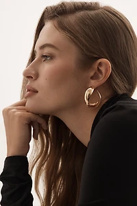 Twisted Hoop Earrings