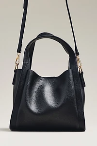 By Anthropologie Faux-Leather Mini Satchel Bucket Bag