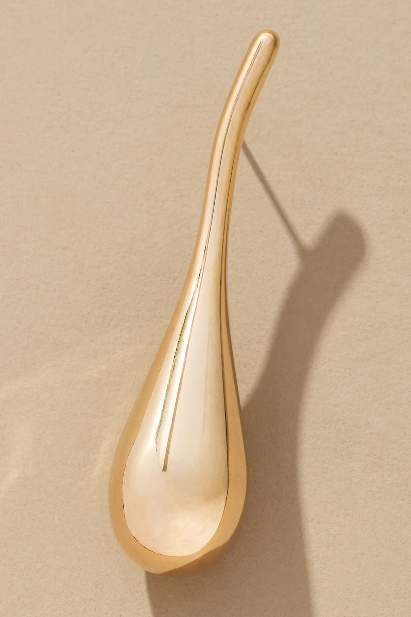 Long Bean Drop Earrings