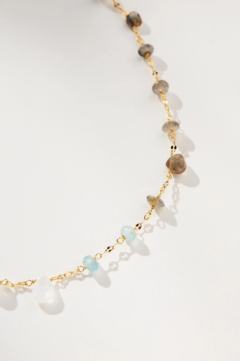 Multi Beaded Short Necklace