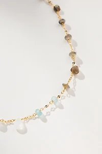 Multi Beaded Short Necklace