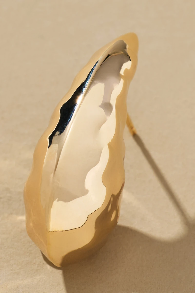 The Petra Drop Earrings: Hammered Edition