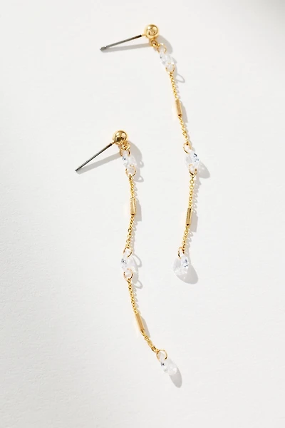 Crystal Chain Drop Earrings