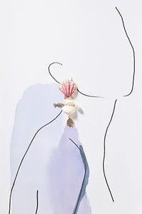 By Anthropologie Shell Charm Earrings