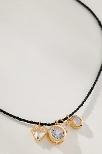 Thin Rope Chain Multi Charm Necklace