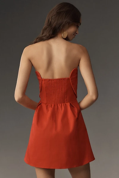 FARM Rio Strapless Heart Mini Dress