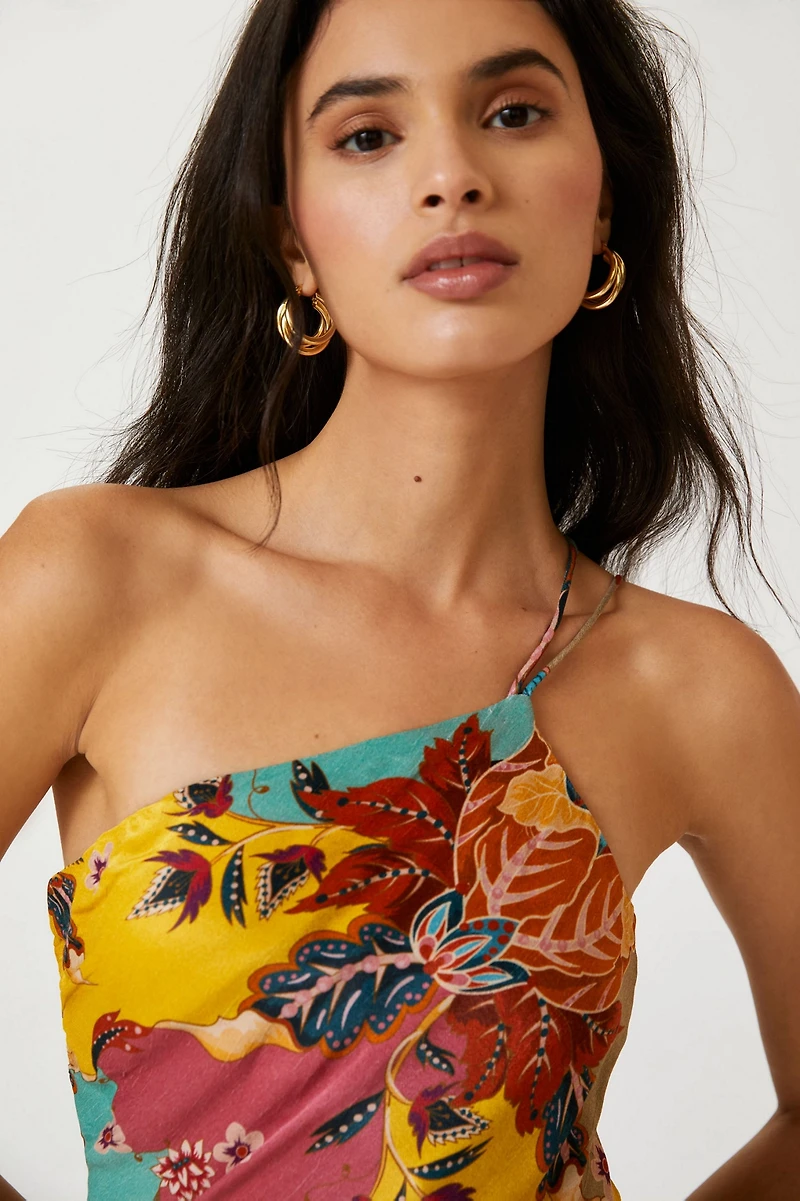 Bl-nk One-Shoulder Slip Dress
