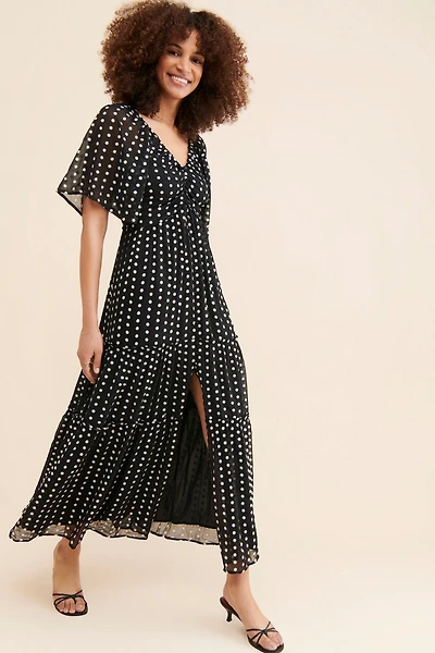 Ruched Tiered Dress