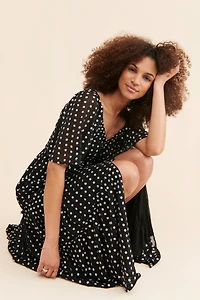 Ruched Tiered Dress