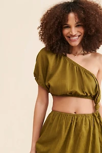 Moon River One-Shoulder Cutout Dress