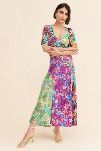 Kachel Floral Bias Cut Dress