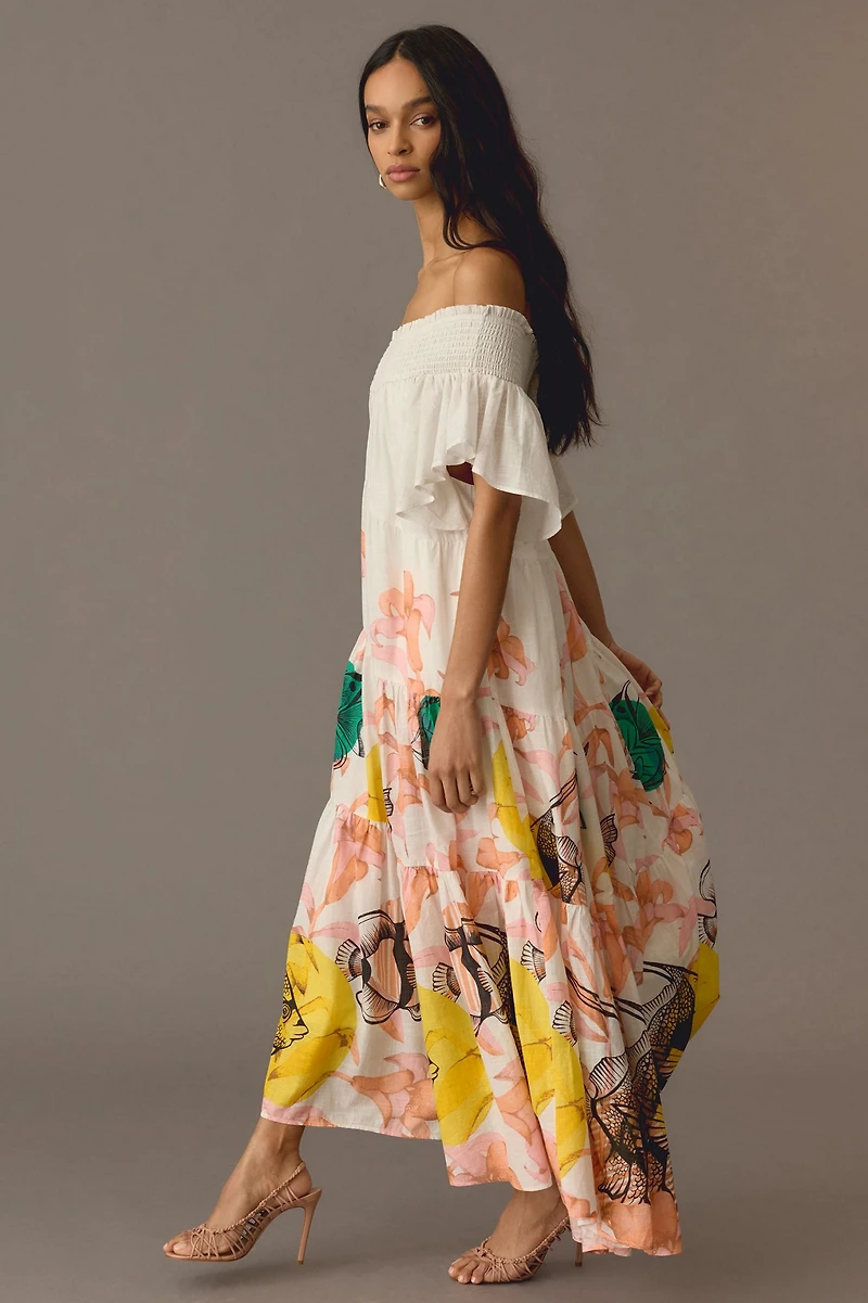 Tiered Off-The-Shoulder Dress