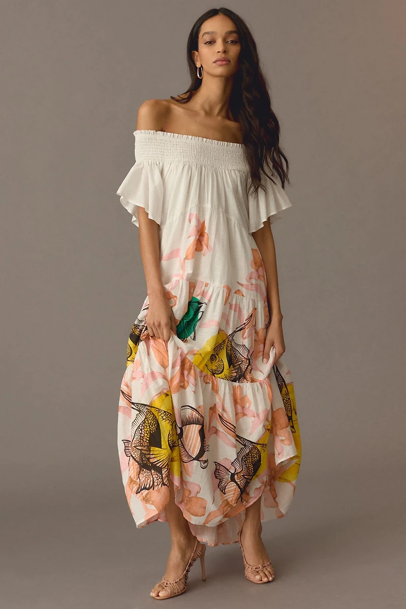Tiered Off-The-Shoulder Dress