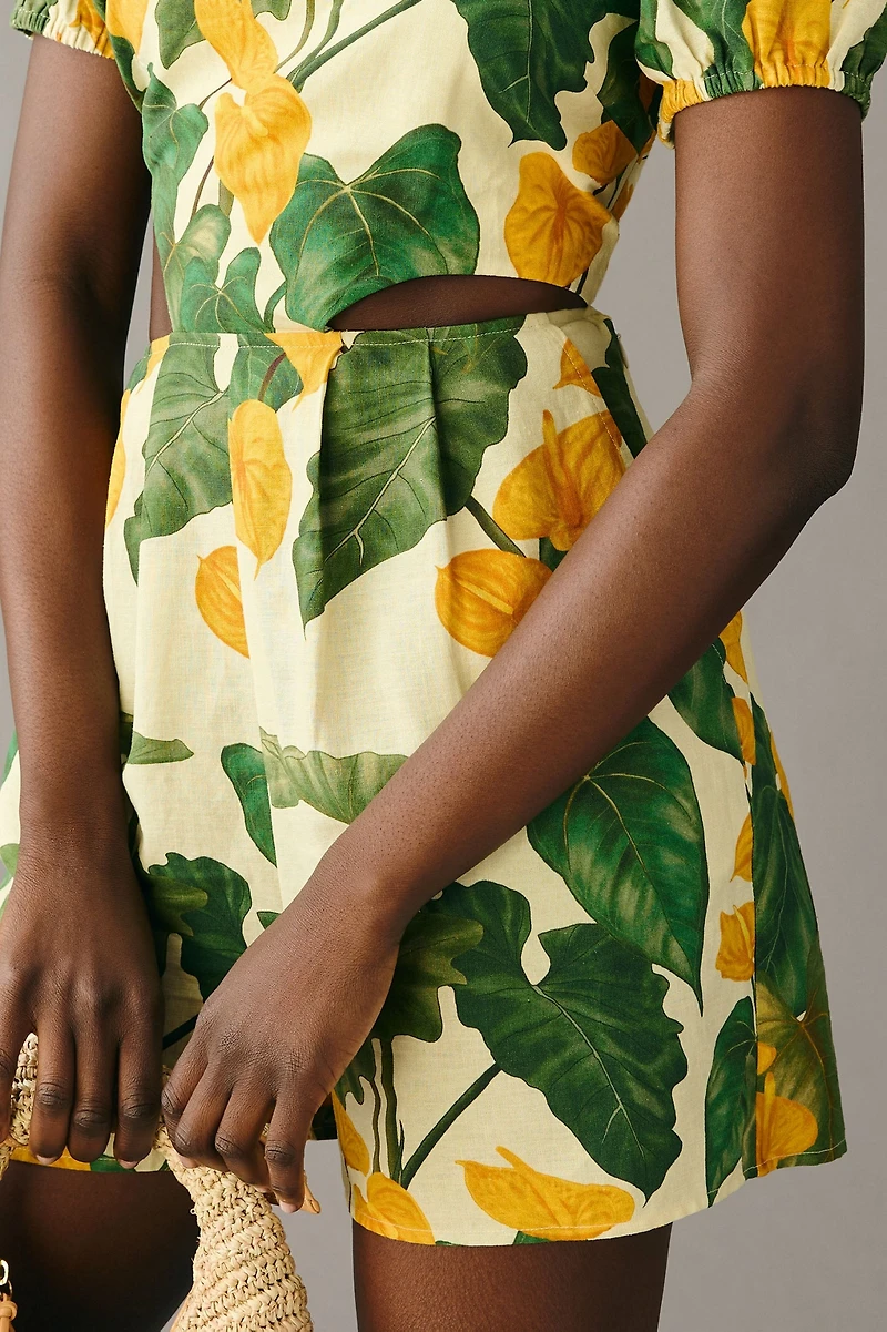 FARM Rio Cut Out Tie-Back Romper