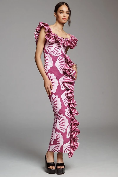 SIKA by Phyllis Taylor KC Off-The-Shoulder Ruffle Dress