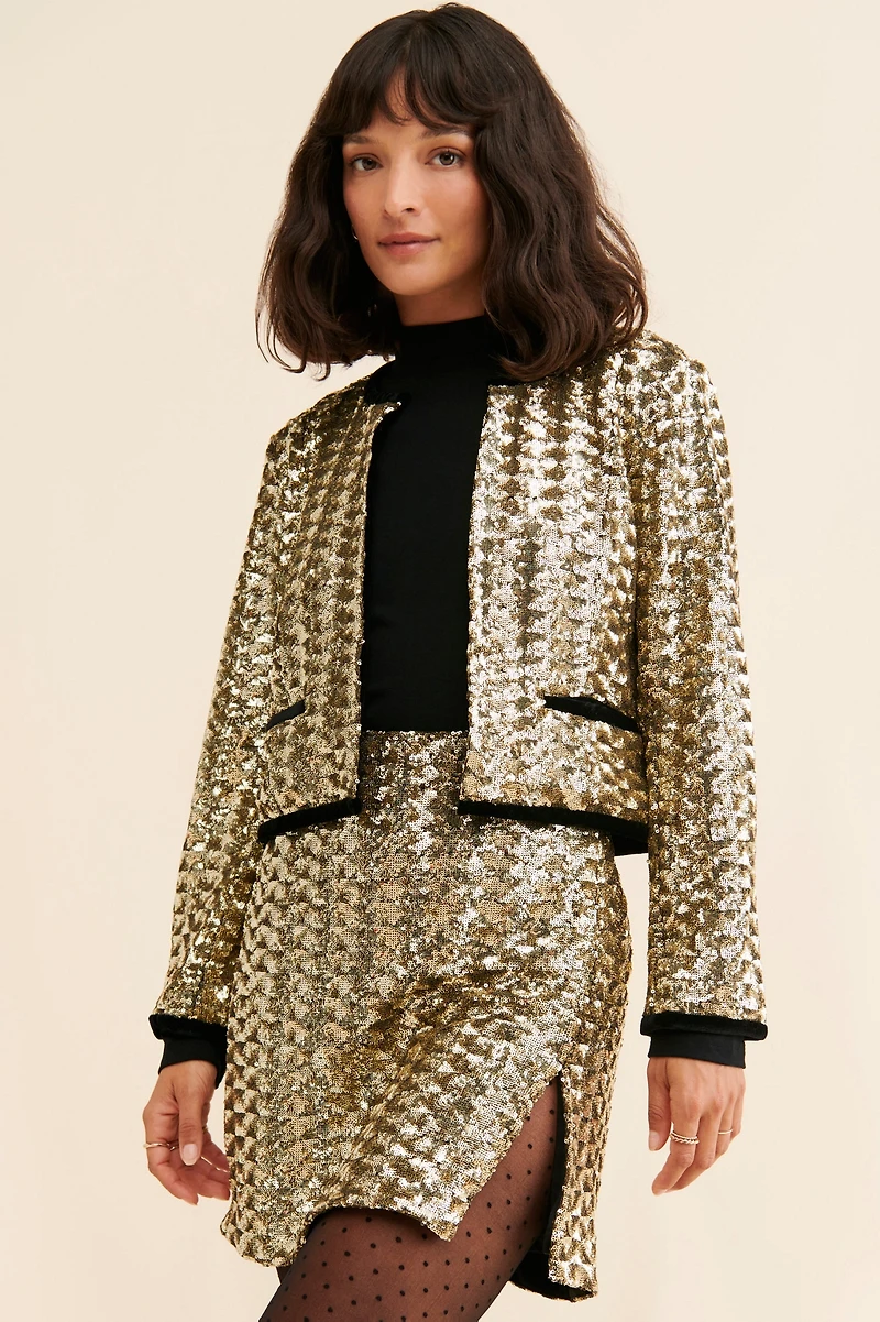 Hutch Pepper Sequined Skirt