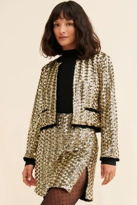 Hutch Pepper Sequined Skirt