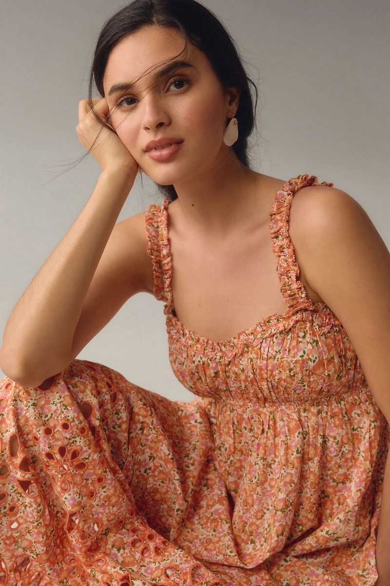 Sweetheart Babydoll Maxi Dress