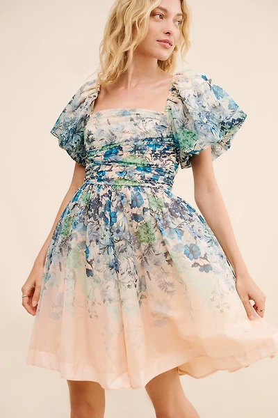 Let Me Be Flo Ruched Mini Dress