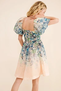 Let Me Be Flo Ruched Mini Dress