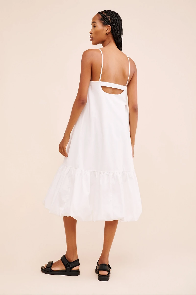 Find Me Now Cloud Poplin Midi Dress