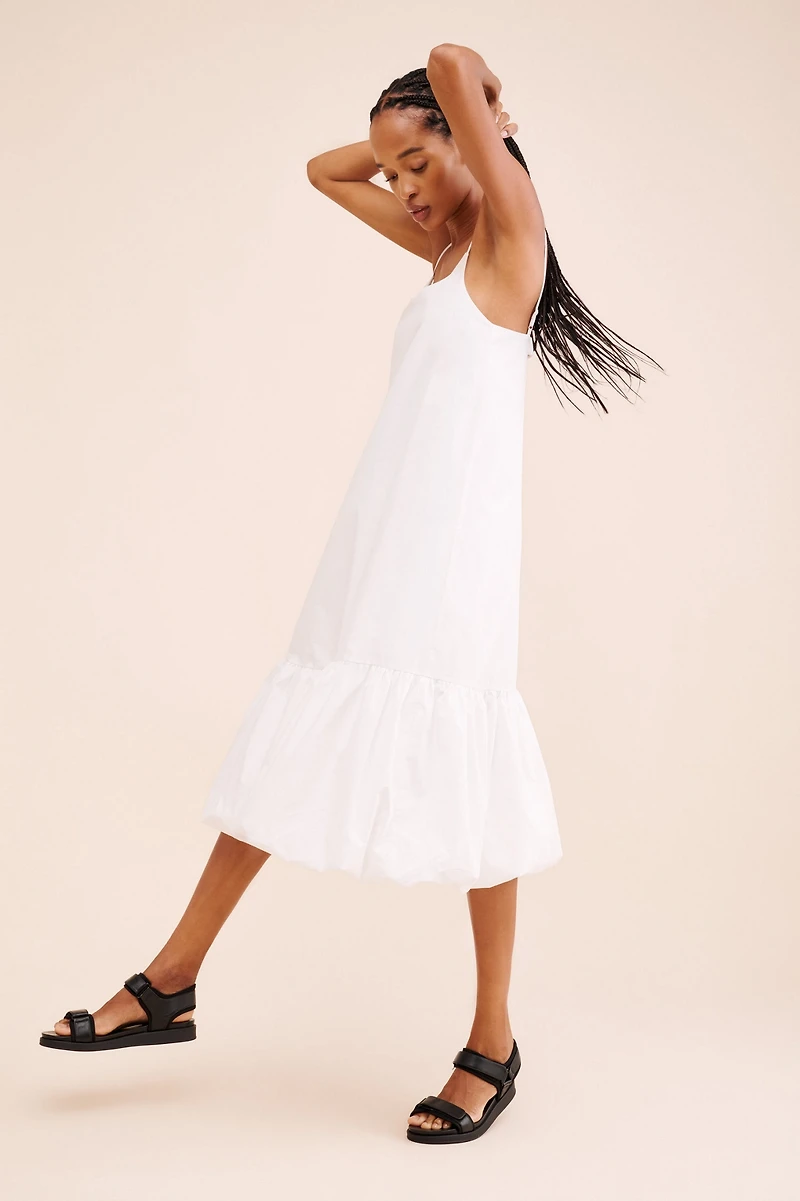 Find Me Now Cloud Poplin Midi Dress