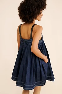 Pilcro Denim Babydoll Mini Dress