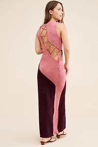 Sunday Brooklyn Sleeveless Cutout Knit Maxi Dress