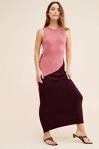 Sunday Brooklyn Sleeveless Cutout Knit Maxi Dress