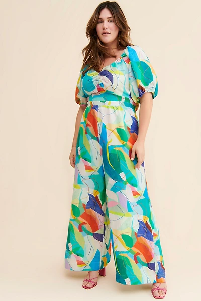 Ranna Gill Tie-Back Cutout Jumpsuit