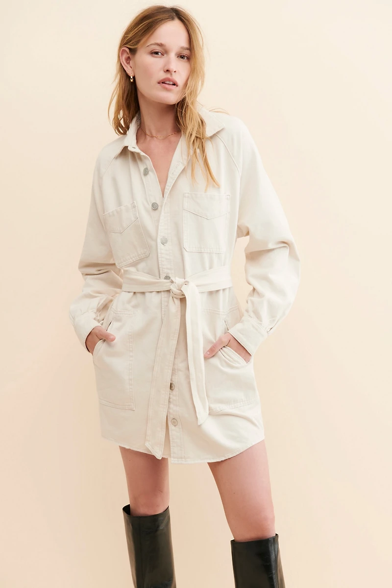 Hudson Oversized Denim Shirt Dress