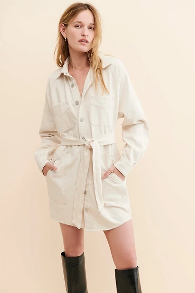 Hudson Oversized Denim Shirt Dress