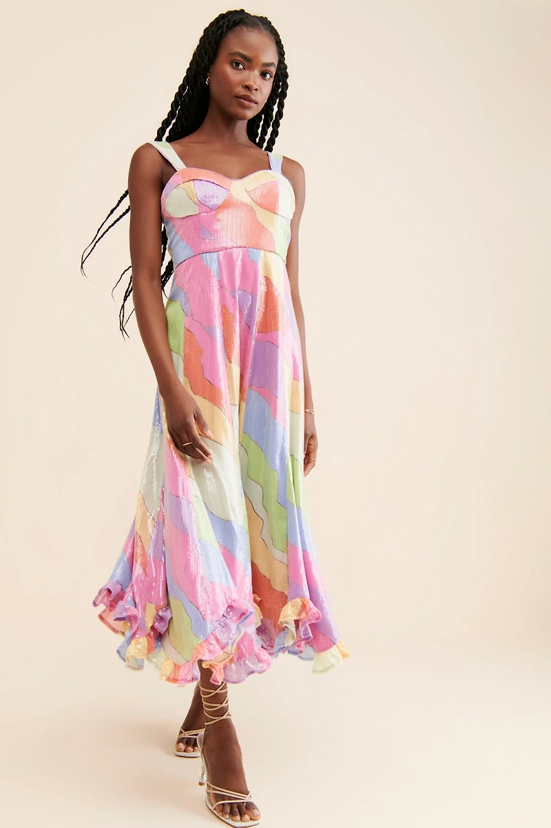 Hutch Sequin Bustier Dress