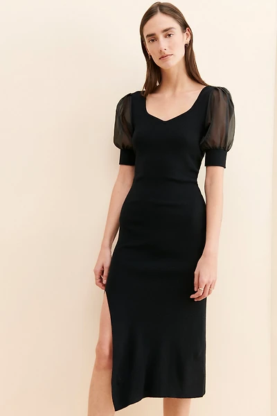 Greylin Deena Organza Sleeve Dress