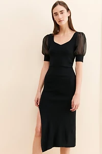 Greylin Deena Organza Sleeve Dress