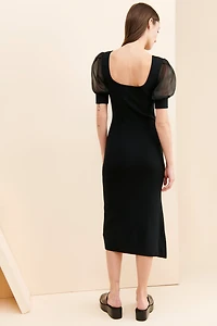 Greylin Deena Organza Sleeve Dress