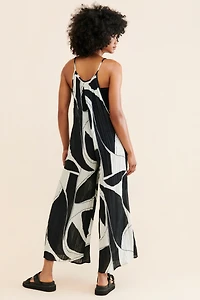 Sheer Printed Jumpsuit