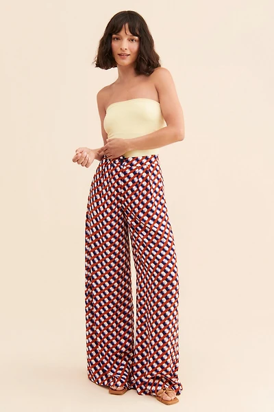 Corey Lynn Calter Printed Wide Leg Pant