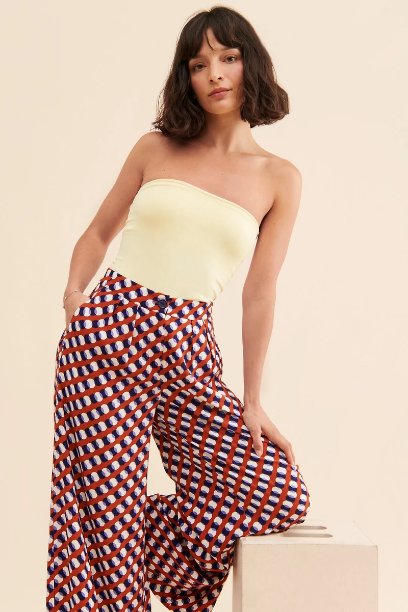 Corey Lynn Calter Printed Wide Leg Pant