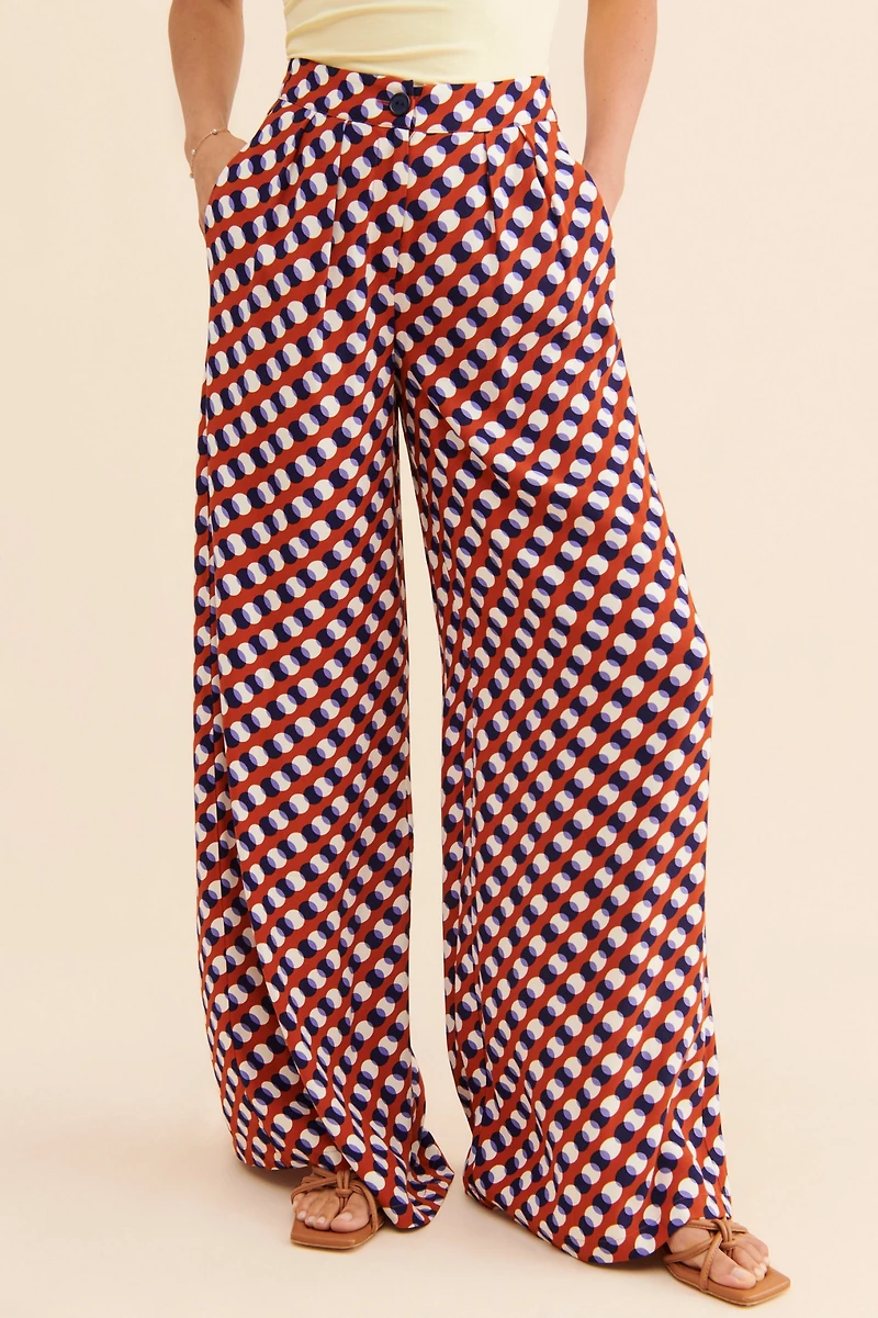 Corey Lynn Calter Printed Wide Leg Pant