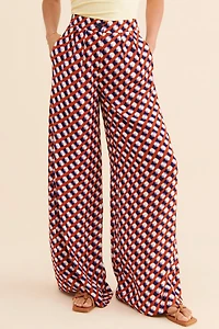 Corey Lynn Calter Printed Wide Leg Pant