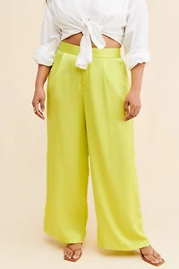 Eloquii Wide Leg Pleated Pants