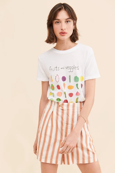 Unfortunate Portrait Fruits And Veggies Tee