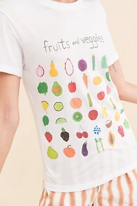 Unfortunate Portrait Fruits And Veggies Tee