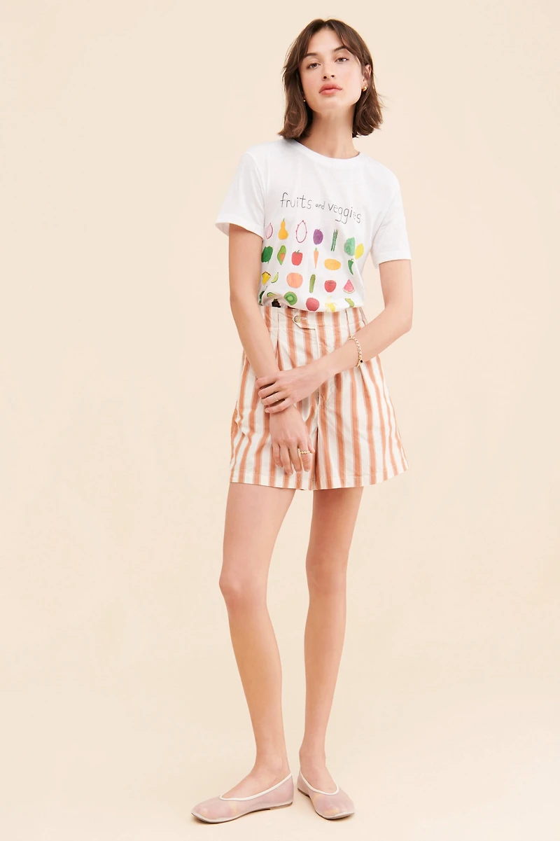 Unfortunate Portrait Fruits And Veggies Tee