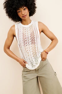 Standard Cloth Jock Lace Tank Top