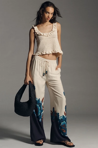 FARM Rio Printed Pull-On Pants