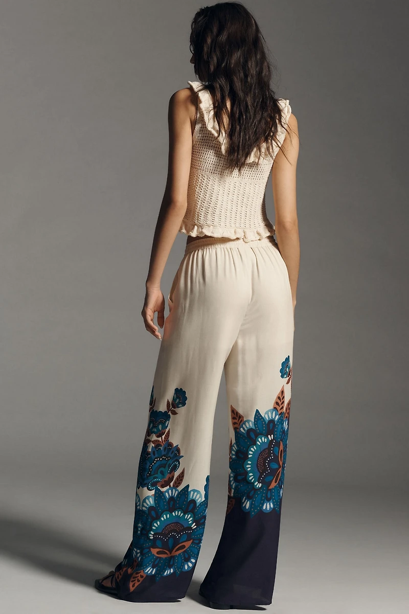 FARM Rio Printed Pull-On Pants
