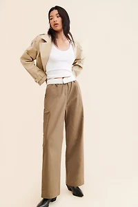 Moon River Pleated High-Rise Trousers