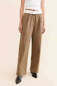 Moon River Pleated High-Rise Trousers